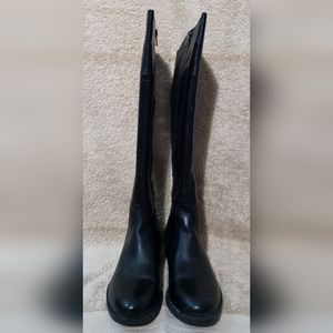 Audrey Brooke ABTalty Black Leather Riding Boots - EUC